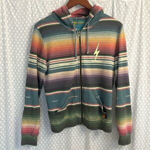 Aviator Nation Sarape Zip Up Hoodie size medium